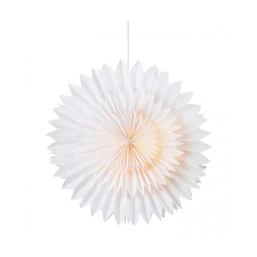 Markslöjd 705842 - Vánoční dekorace SOLINA 1xE14/25W/230V pr. 48 cm bílá