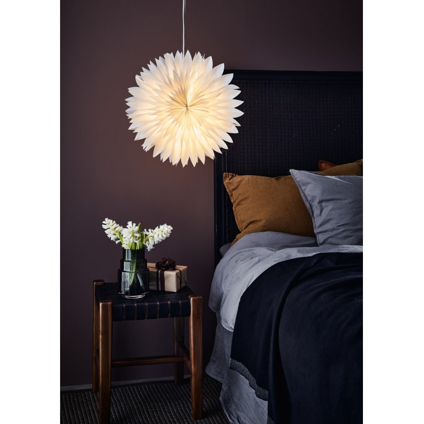 Markslöjd 705843 - Vánoční dekorace SOLINA 1xE14/25W/230V pr. 45 cm bílá