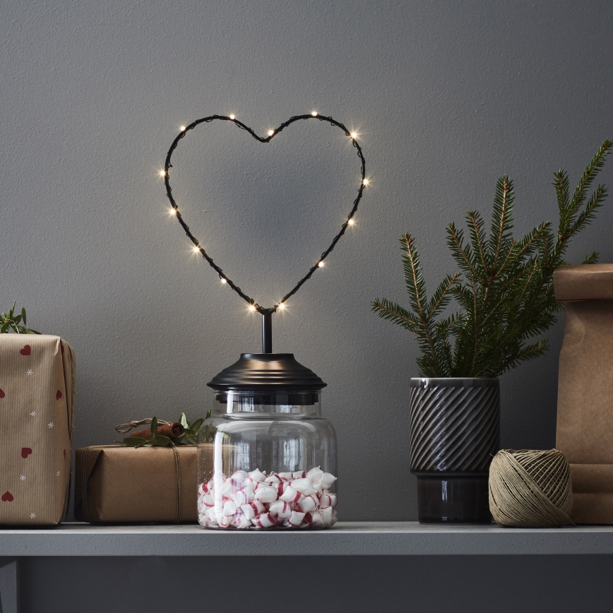 Markslöjd 705855 - LED Vánoční dekorace SWEETIE LED/0,45W/3xAA srdce