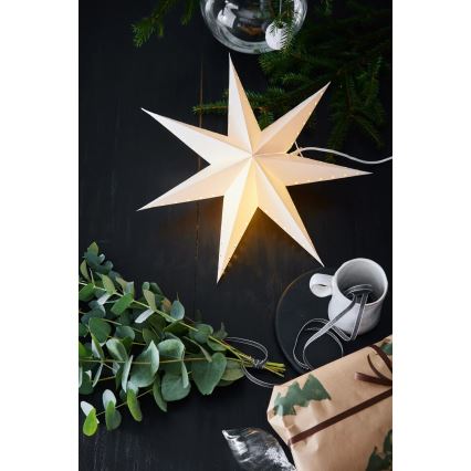 Markslöjd 705926 - Vánoční dekorace LIVELY 1xE14/6W/230V pr. 45 cm bílá