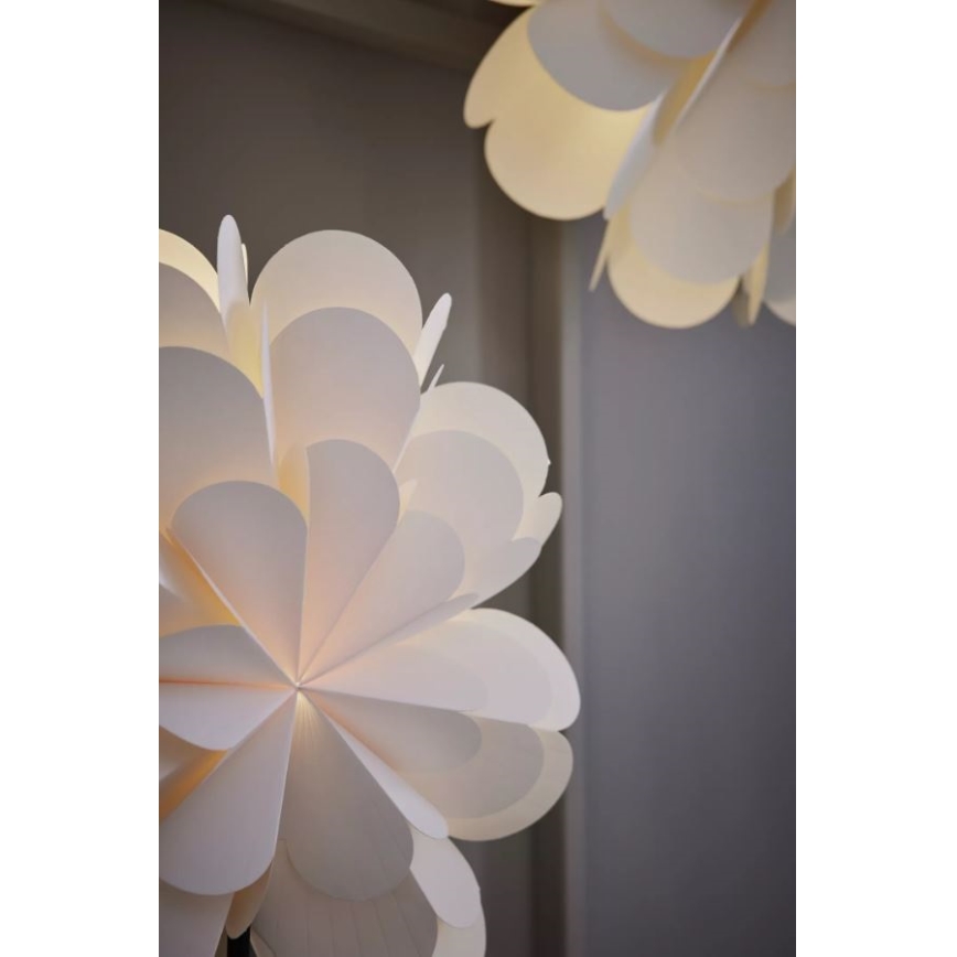 Markslöjd 705946 - Vánoční dekorace MARAVILLA 1xE14/25W/230V 68 cm bílá/černá