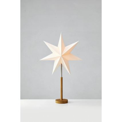 Markslöjd 706213 - Vánoční dekorace SPERANZA 1xE14/6W/230V pr. 45 cm borovice/krémová