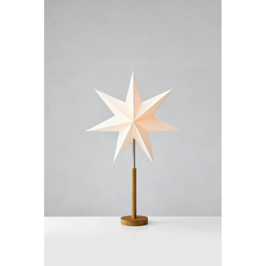 Markslöjd 706213 - Vánoční dekorace SPERANZA 1xE14/6W/230V pr. 45 cm borovice/krémová