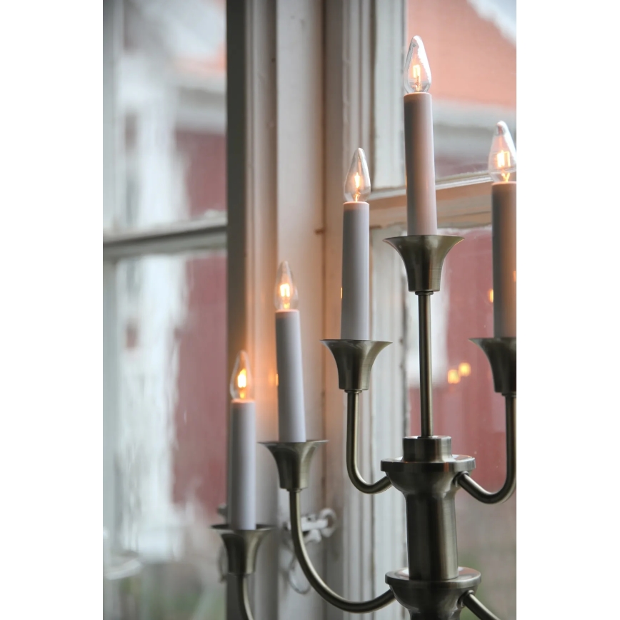 Markslöjd 706282 - Vánoční svícen GYLLING 7xE10/3W/230V mosaz