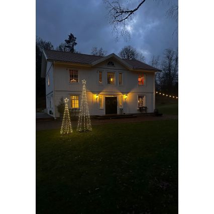 Markslöjd 706329 - LED Venkovní vánoční dekorace ABETO 200xLED/2,7W/230V 2m IP44 černá