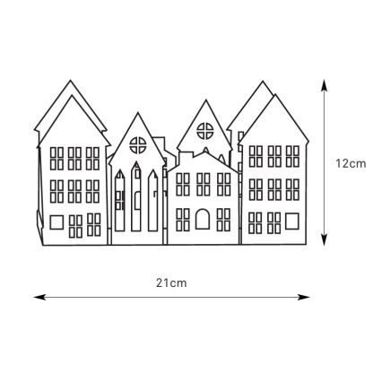 Markslöjd 706365 - LED Vánoční svícen YORK 3xLED/0,1W/1xCR2032 šedá