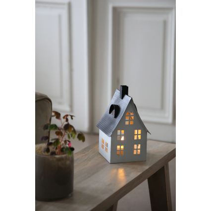 Markslöjd 706366 - LED Vánoční dekorace LUTON LED/0,1W/1xCR2032 bílá/černá