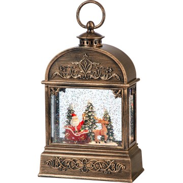 Markslöjd 706408 - LED Vánoční dekorace JINGLE LED/0,5W/3xAA bronz/patina