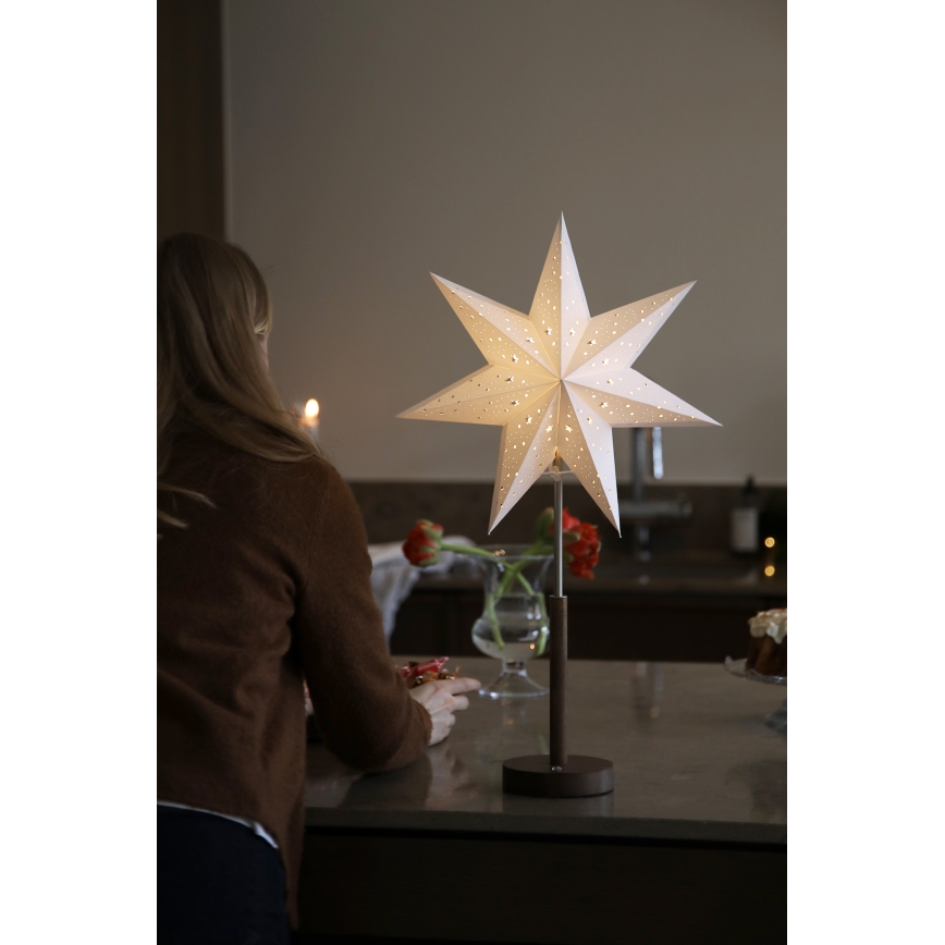 Markslöjd 706493 - LED Nabíjecí vánoční dekorace NOELLA LED/0,5W/3,7V 2000 mAh hnědá/bílá