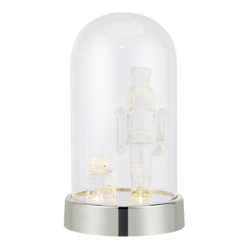 Markslöjd 706526 - LED Vánoční dekorace ISLA LED/0,12W/3xAA lesklý chrom/louskáček