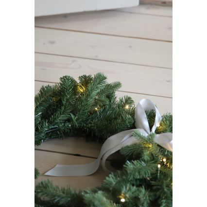 Markslöjd 706541 - LED Venkovní vánoční věnec VINTRA LED/3W/3xAA pr. 60 cm IP44 teplá bílá