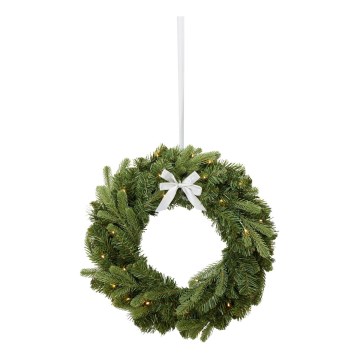 Markslöjd 706541 - LED Venkovní vánoční věnec VINTRA LED/3W/3xAA pr. 60 cm IP44 teplá bílá