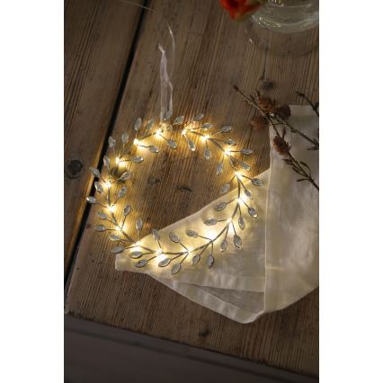 Markslöjd 706557 - LED Vánoční dekorace ARIA LED/3,12W/2xAA stříbrná