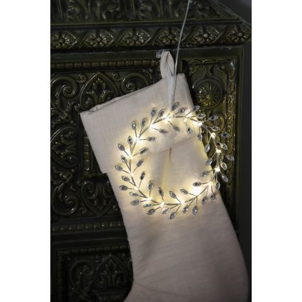 Markslöjd 706557 - LED Vánoční dekorace ARIA LED/3,12W/2xAA stříbrná
