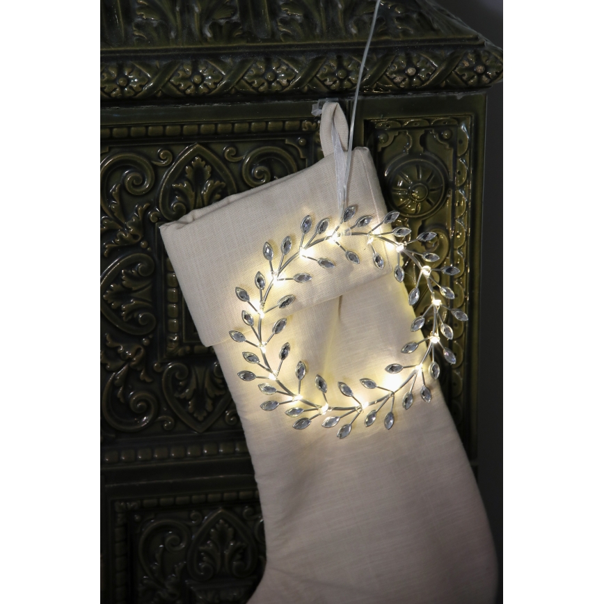 Markslöjd 706557 - LED Vánoční dekorace ARIA LED/3,12W/2xAA stříbrná