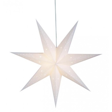 Markslöjd 8101,400 - Vánoční dekorace SATURNUS 1xE14/25W/230V pr. 75 cm bílá