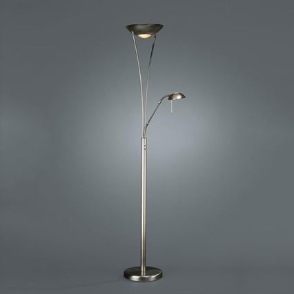 Philips Massive 42070/17/10 - Stmívací stojací lampa MAMO 1xR7S118/300W + 1xG9/40W chrom mat.
