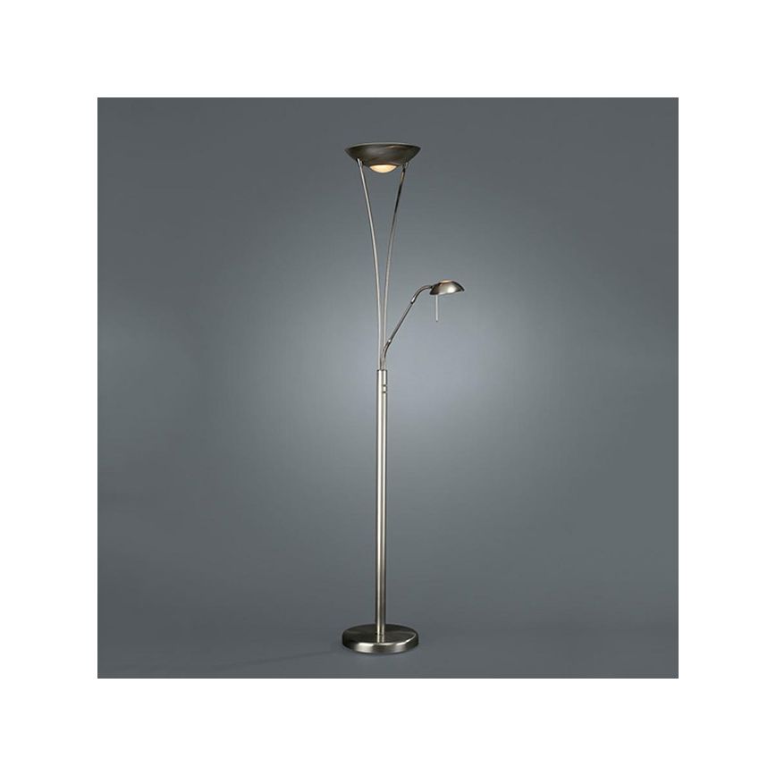 Philips Massive 42070/17/10 - Stmívací stojací lampa MAMO 1xR7S118/300W + 1xG9/40W chrom mat.