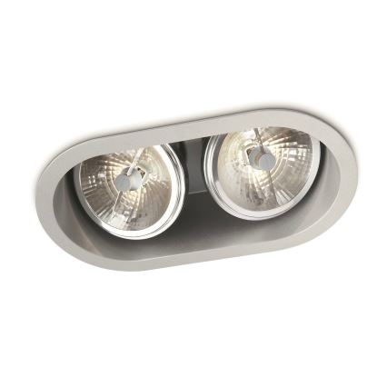 Philips Massive 57976/48/81 - Podhledové svítidlo BELFAST 2xG53/35W/230V