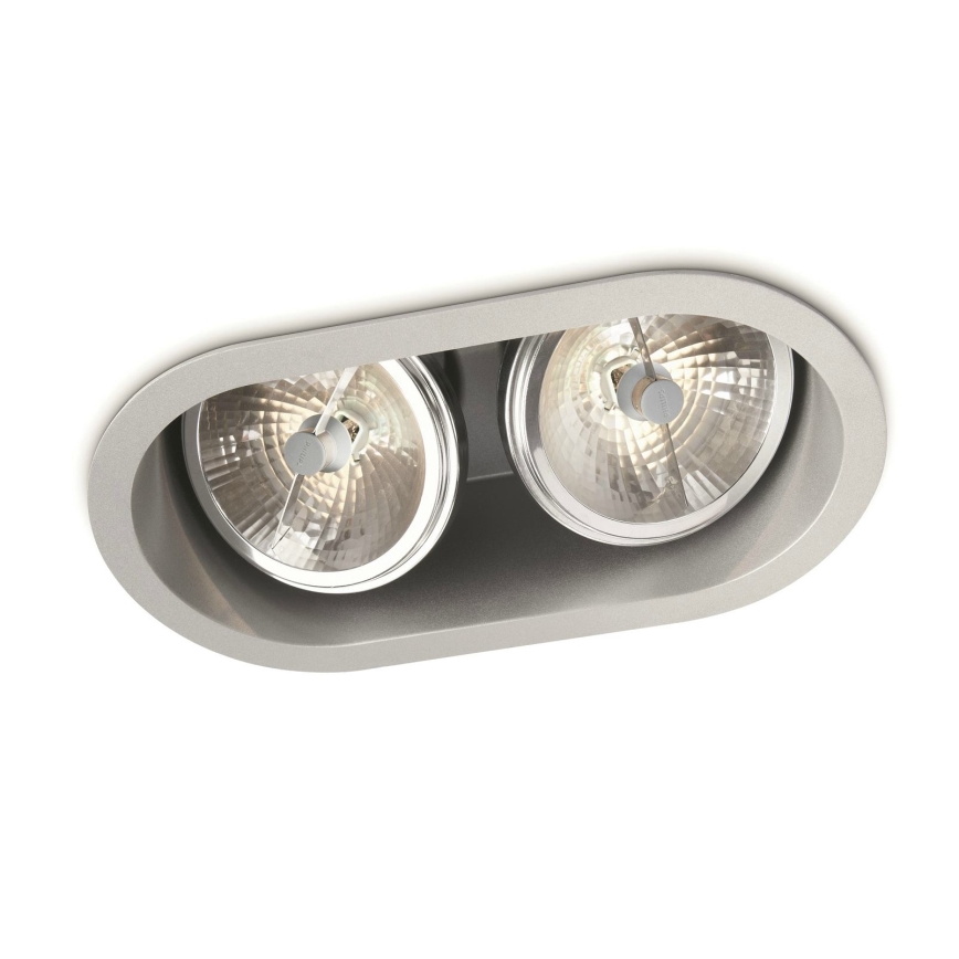 Philips Massive 57976/48/81 - Podhledové svítidlo BELFAST 2xG53/35W/230V