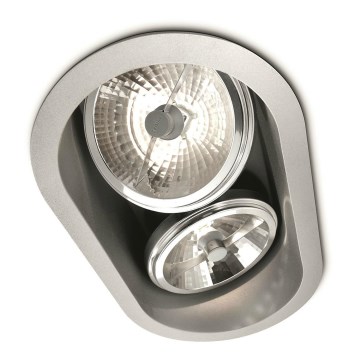 Massive 57976/48/81 - Koupelnové podhledové svítidlo BELFAST 2xG53/35W/230V IP23