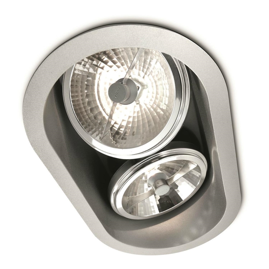 Massive 57976/48/81 - Koupelnové podhledové svítidlo BELFAST 2xG53/35W/230V IP23