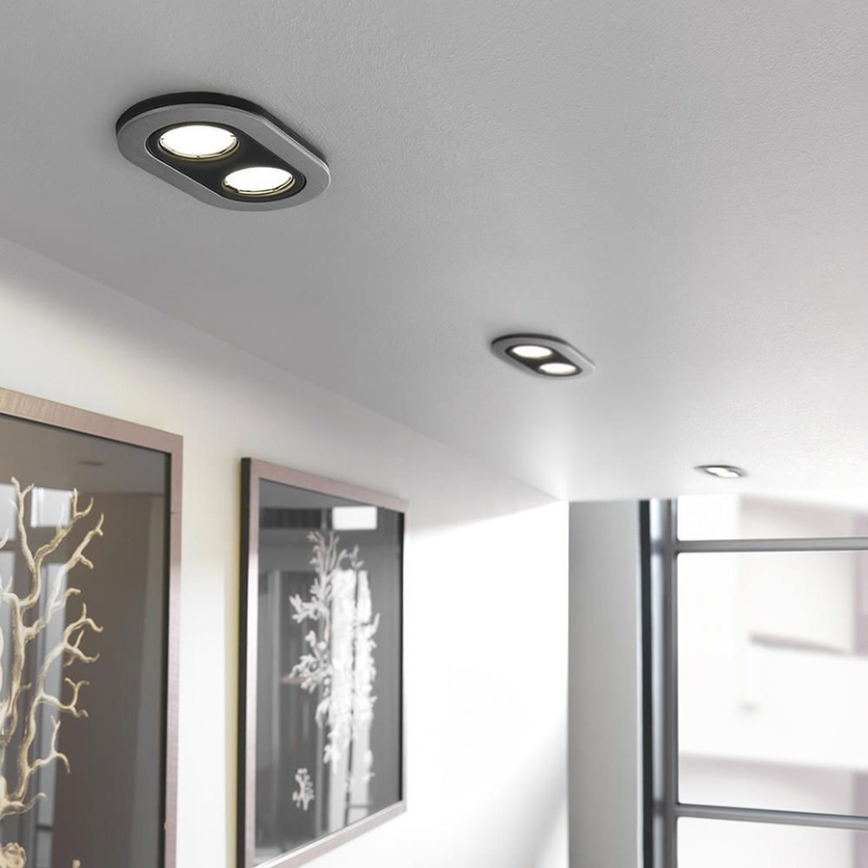 Massive 59657/48/10 - LED Koupelnové podhledové svítidlo HEZE 2xGU10/6W/230V
