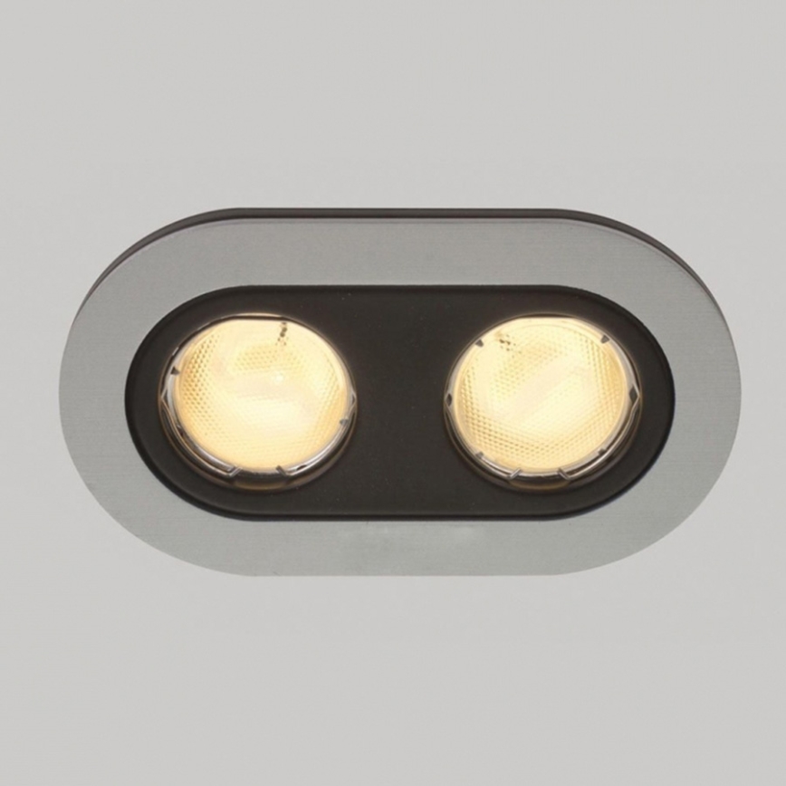 Massive 59657/48/10 - LED Koupelnové podhledové svítidlo HEZE 2xGU10/6W/230V