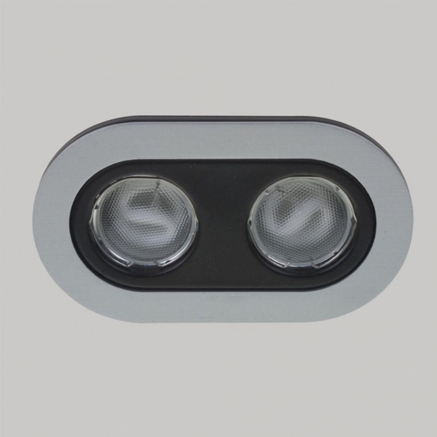 Massive 59657/48/10 - LED Koupelnové podhledové svítidlo HEZE 2xGU10/6W/230V