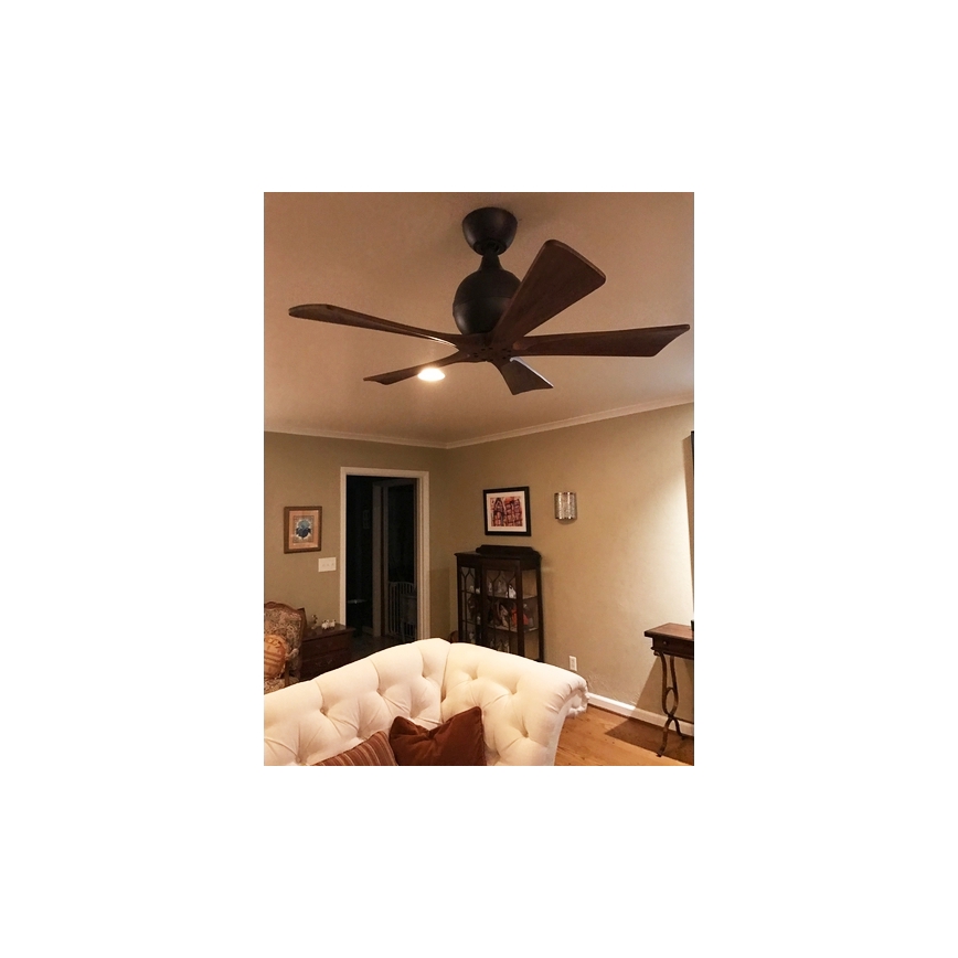 Matthews VEN-IR5-52 - Stropní ventilátor IRENE 52 matný nikl/ořech