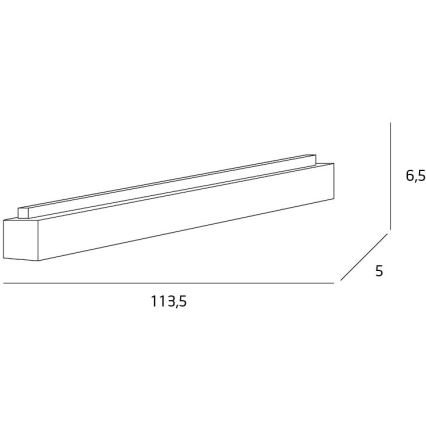 MAXLIGHT C0125 - LED Stropní svítidlo LINEAR LED/36W/230V 113,5 cm bílá