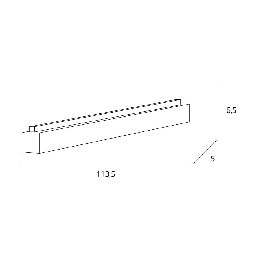 MAXLIGHT C0175 - LED Stropní svítidlo LINEAR LED/36W/230V 113,5 cm černá