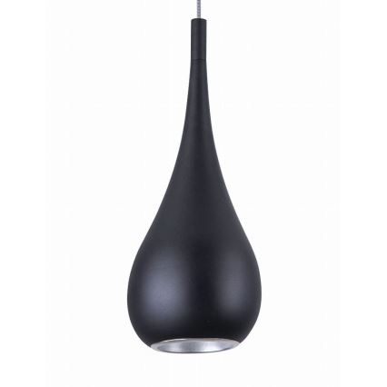 MAXLIGHT P0233 - Lustr na lanku DROP 1xE27/40W/230V pr. 20 cm černá