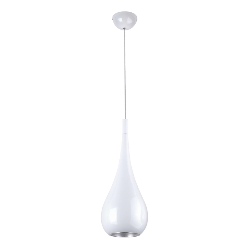 MAXLIGHT P0235 - Lustr na lanku DROP 1xE27/40W/230V pr. 20 cm bílá