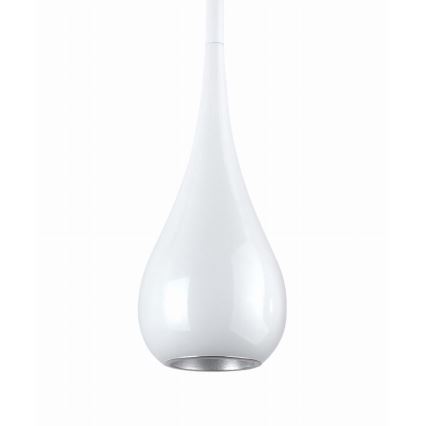 MAXLIGHT P0235 - Lustr na lanku DROP 1xE27/40W/230V pr. 20 cm bílá