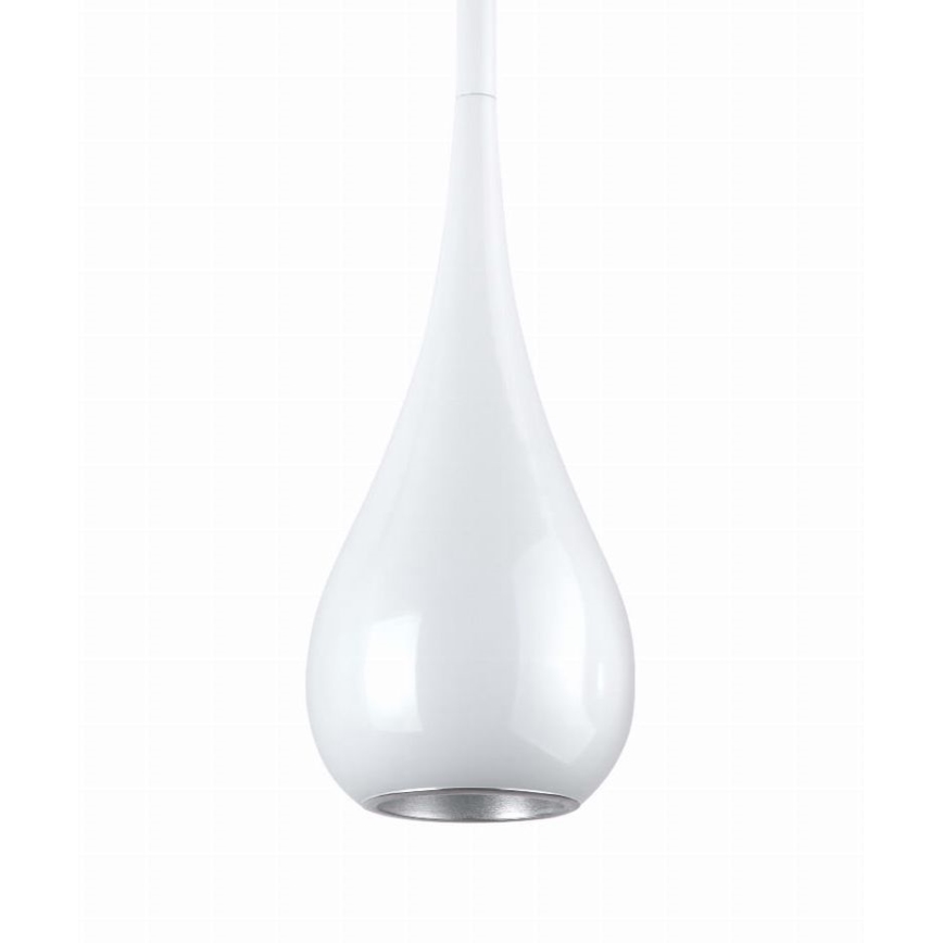 MAXLIGHT P0235 - Lustr na lanku DROP 1xE27/40W/230V pr. 20 cm bílá