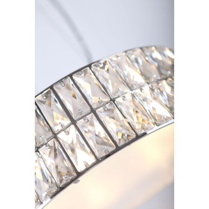 MAXLIGHT P0238 - Lustr na lanku DIAMANTE 6xG9/42W/230V pr. 46 cm lesklý chrom