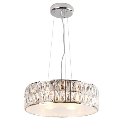 MAXLIGHT P0238 - Lustr na lanku DIAMANTE 6xG9/42W/230V pr. 46 cm lesklý chrom