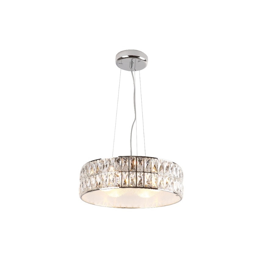 MAXLIGHT P0238 - Lustr na lanku DIAMANTE 6xG9/42W/230V pr. 46 cm lesklý chrom