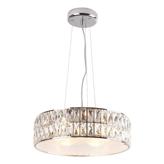 MAXLIGHT P0238 - Lustr na lanku DIAMANTE 6xG9/42W/230V pr. 46 cm lesklý chrom