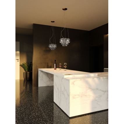MAXLIGHT P0259 - Lustr na lanku MONACO 9xG9/40W/230V pr. 42 cm lesklý chrom