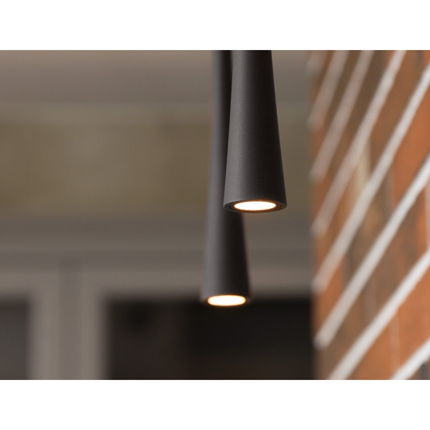 MAXLIGHT P0373 - LED Lustr na lanku COFFEE LED/7W/230V pr. 3 cm černá