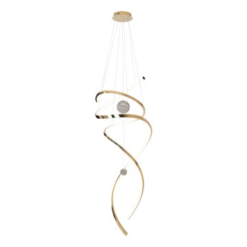 MAXLIGHT P0427D - LED Stmívatelný lustr na lanku RITZ LED/100W/230V pr. 60 cm CRI 90 zlatá