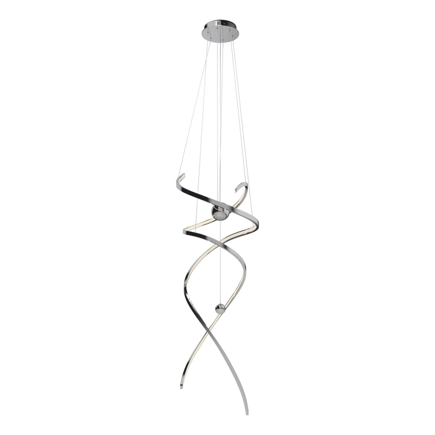MAXLIGHT P0482D - LED Stmívatelný lustr na lanku RITZ LED/100W/230V pr. 60 cm CRI 90 lesklý chrom