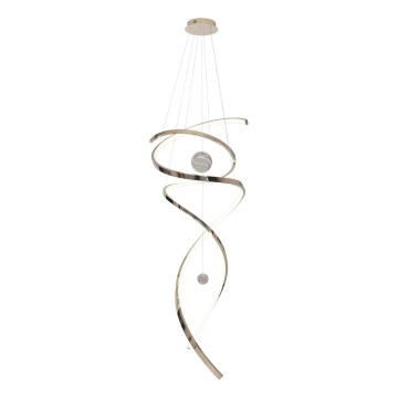 MAXLIGHT P0483D - LED Stmívatelný lustr na lanku RITZ LED/100W/230V pr. 60 cm CRI 90 mosaz