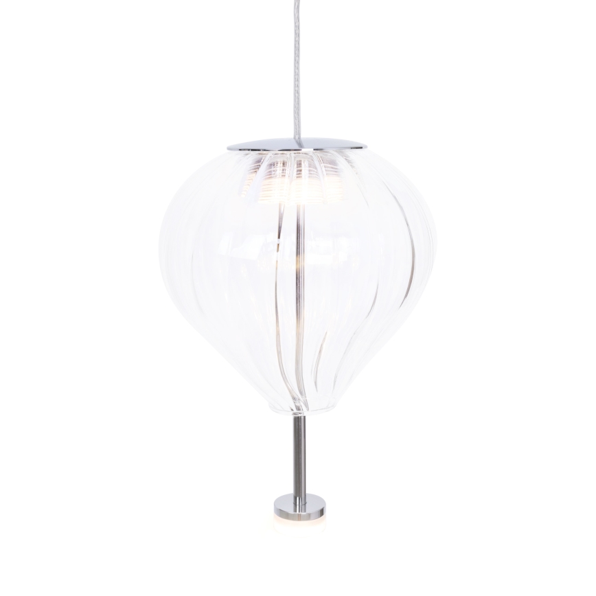 MAXLIGHT P0527 - LED Lustr na lanku PALLONCINI 2xLED/3W/230V pr. 12 cm čirá