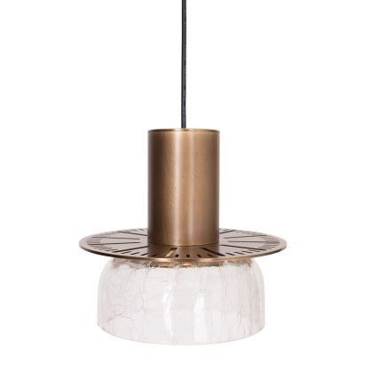 MAXLIGHT P0530 - LED Lustr na lanku SIGNATURE LED/8W/230V pr. 15 cm mosaz/čirá
