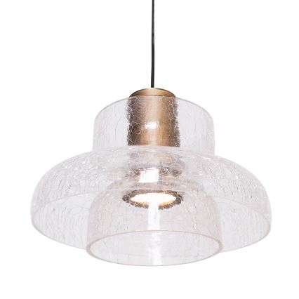 MAXLIGHT P0532 - LED Lustr na lanku SIGNATURE LED/8W/230V pr. 22 cm mosaz/čirá