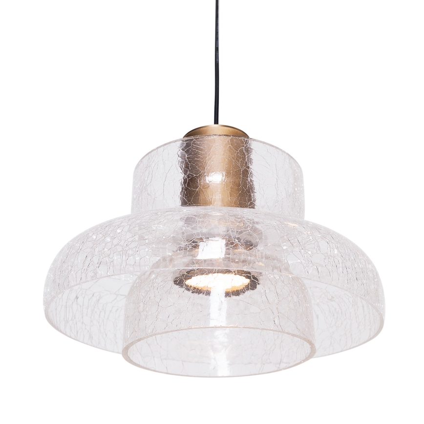 MAXLIGHT P0532 - LED Lustr na lanku SIGNATURE LED/8W/230V pr. 22 cm mosaz/čirá