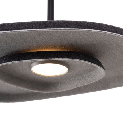 MAXLIGHT P0560 - LED Lustr na lanku DEUX LED/5W/230V černá